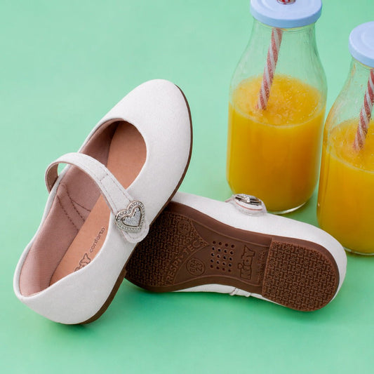 Sapatilha Infantil Menina Kidy Soft Branco Delicada Boneca - Kidy Calçados -