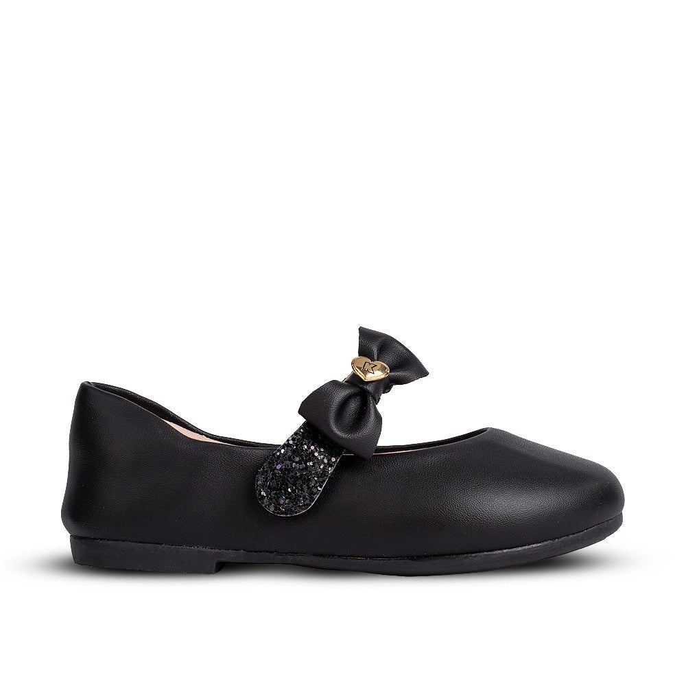 Sapatilha Infantil Menina Kidy Soft Casual Preto Laço Delicada - Kidy Calçados -