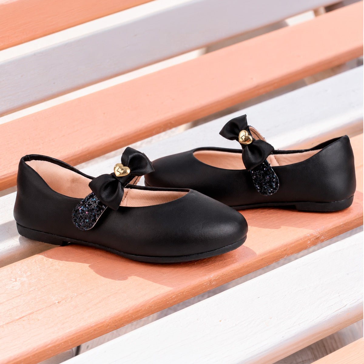 Sapatilha Infantil Menina Kidy Soft Casual Preto Laço Delicada - Kidy Calçados -