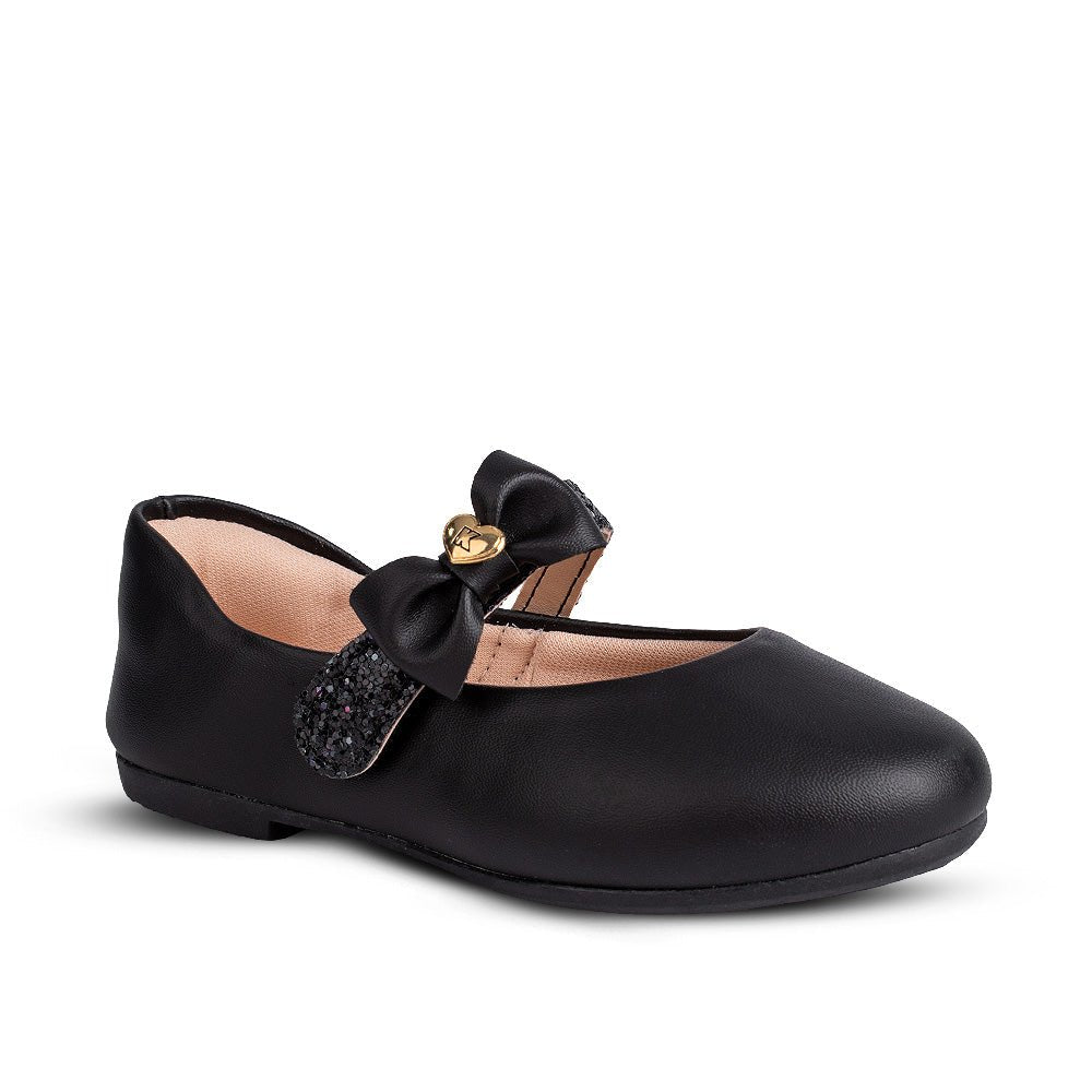 Sapatilha Infantil Menina Kidy Soft Casual Preto Laço Delicada - Kidy Calçados -