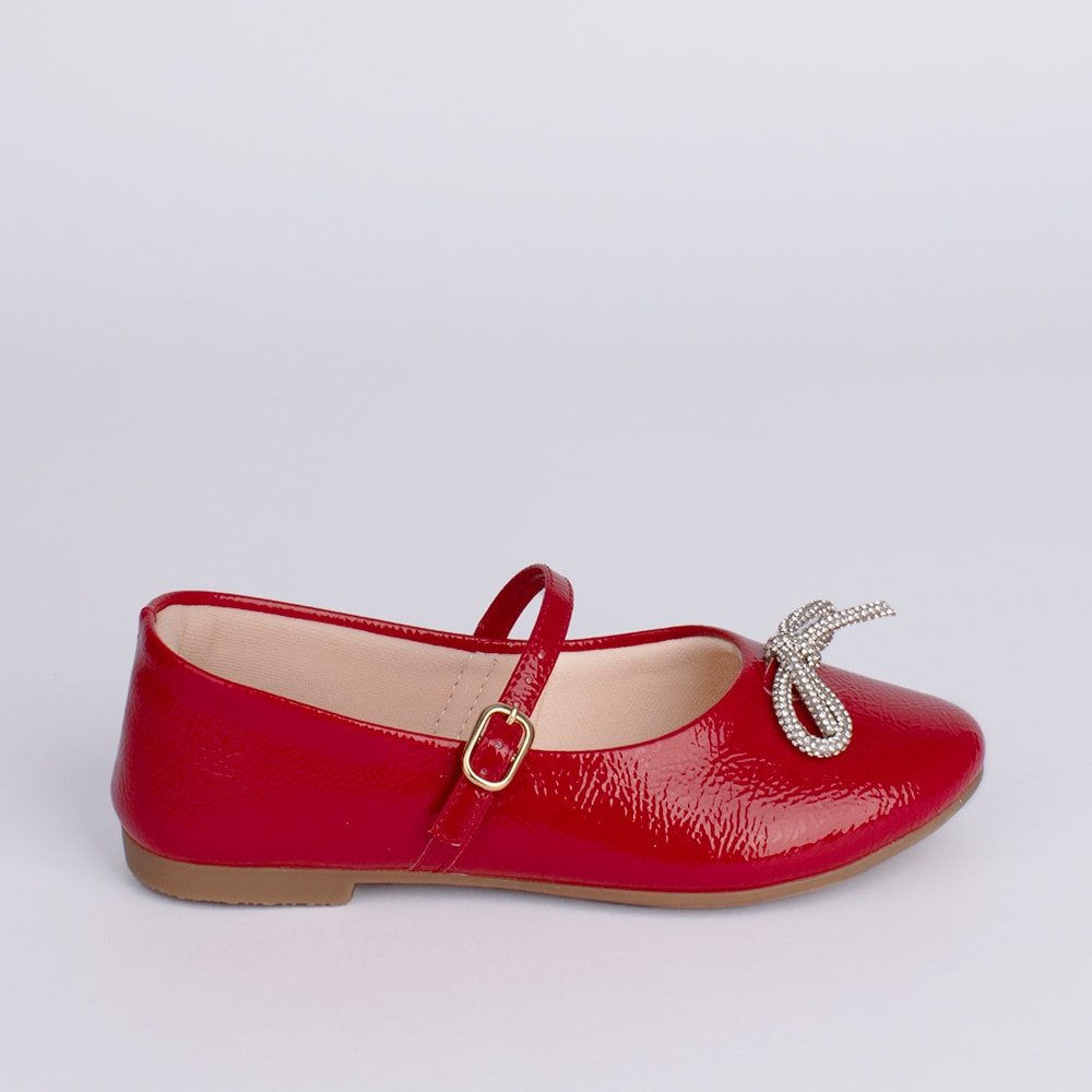 Sapatilha Kidy Soft Laço Vermelho - Kidy Calçados - Sapatilha