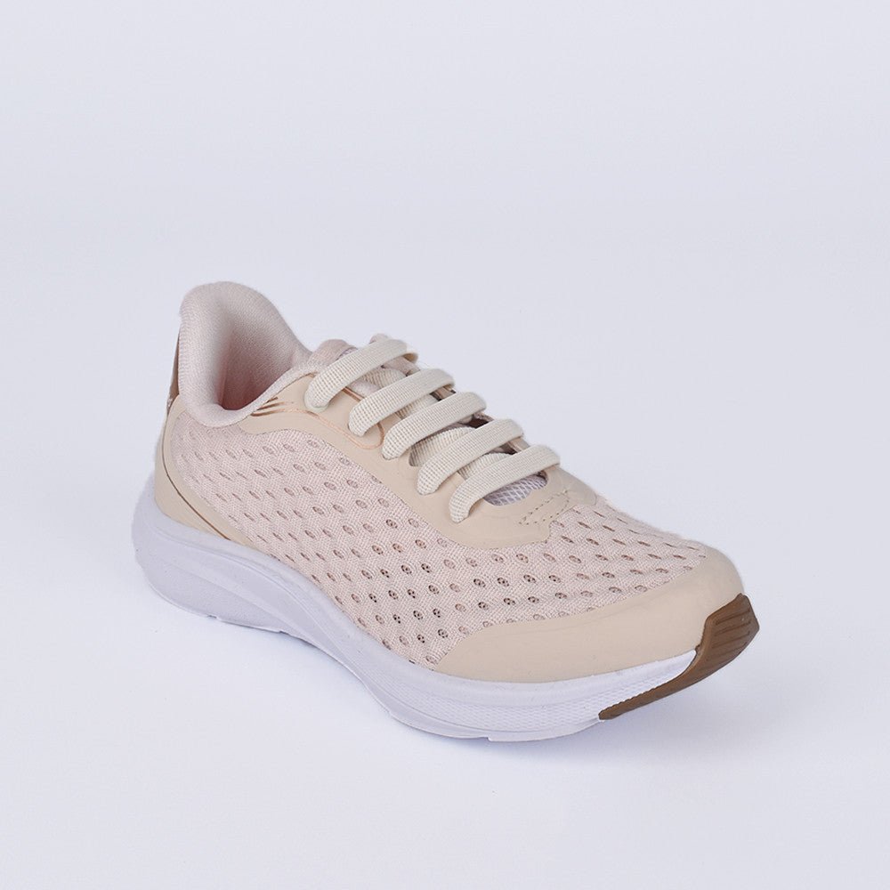 TENIS CASUAL MENINA K360 ENERGY 2 MARFIM/DOURADO - Kidy Calçados - Tênis