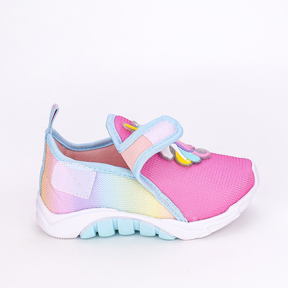Tênis Infantil Feminino Kidy Mais Rosa Tie Dye com Unicórnio - Kidy Calçados - Tênis