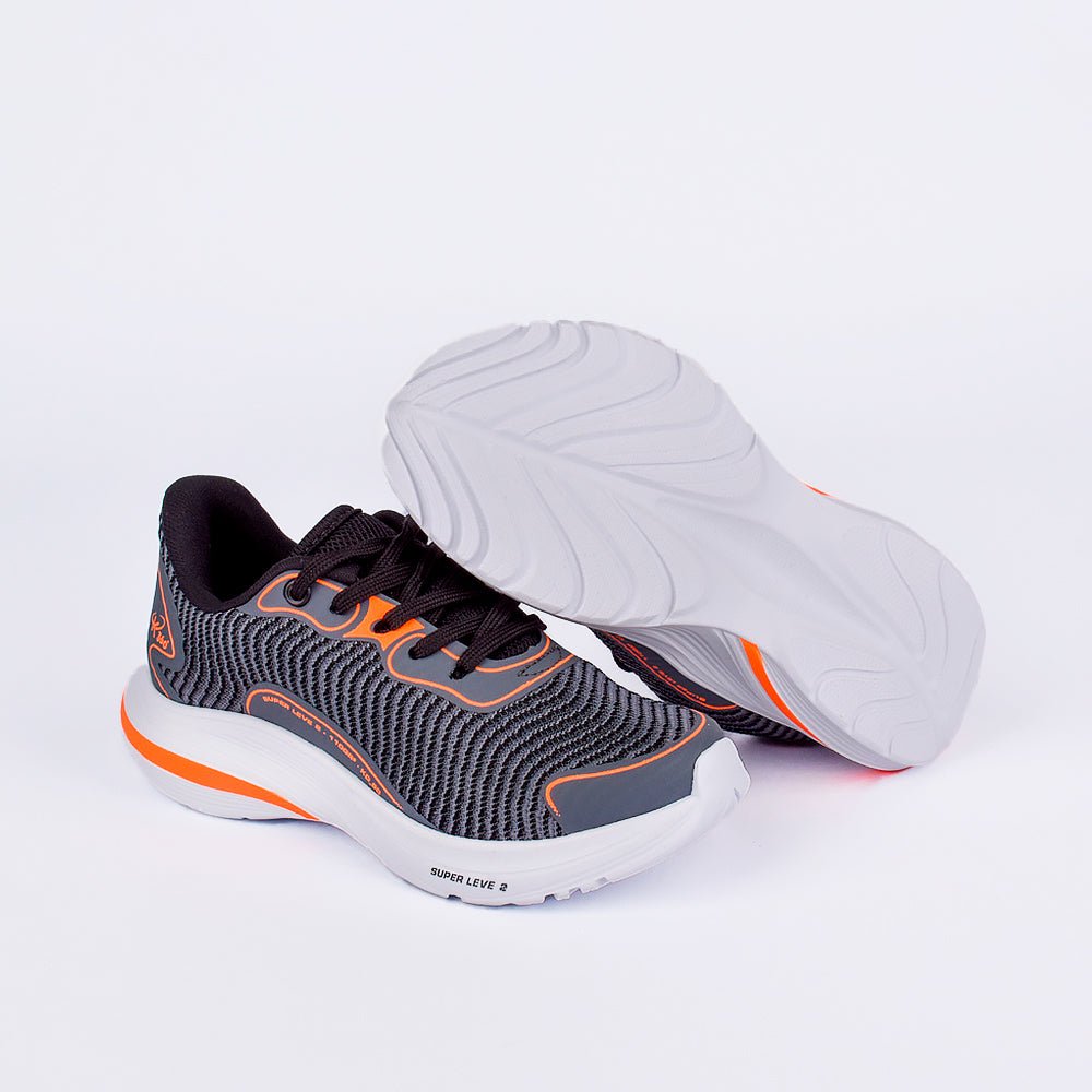 Tênis Infantil K - 360 Super Leve 2 Esportivo Laranja Neon - Kidy Calçados - Tênis
