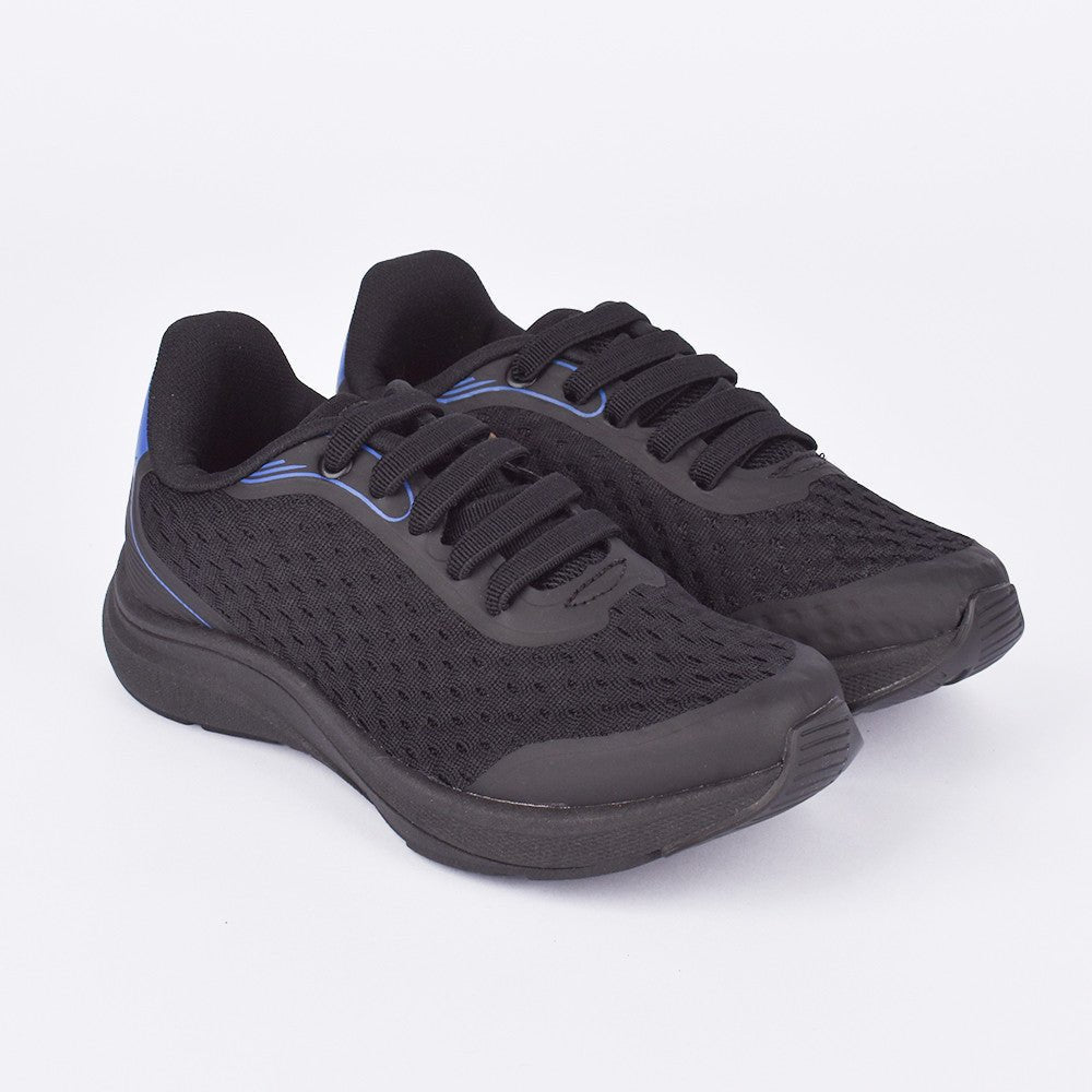Tênis Infantil K360 2 Esportivo Preto e Azul - Conforto e Amortecimento - Kidy Calçados - Tênis