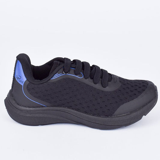 Tênis Infantil K360 2 Esportivo Preto e Azul - Conforto e Amortecimento - Kidy Calçados - Tênis