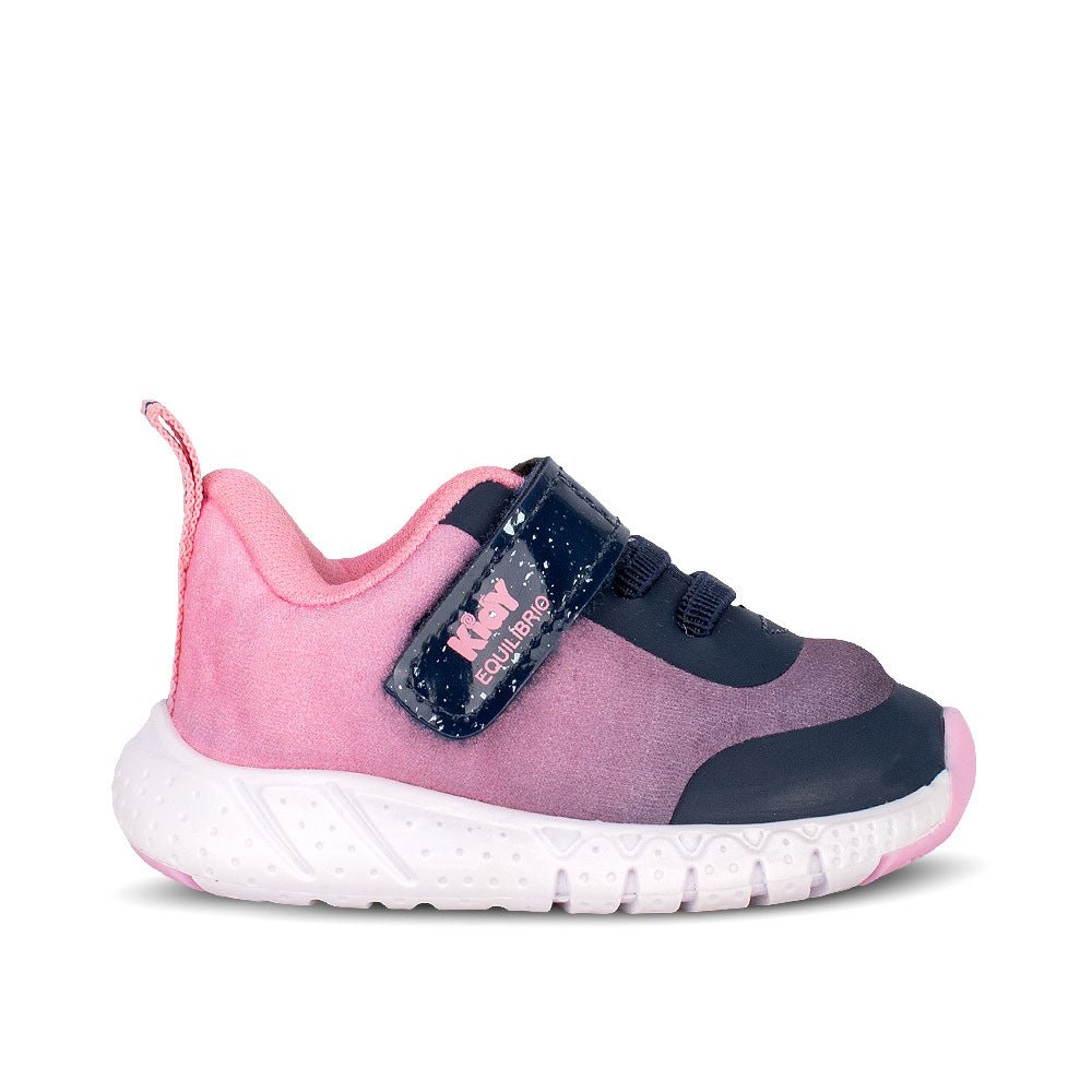 Tênis Infantil Kidy Equilíbrio Marinho e Rosa Conforto e Estilo - Kidy Calçados - 