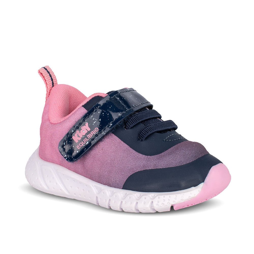 Tênis Infantil Kidy Equilíbrio Marinho e Rosa Conforto e Estilo - Kidy Calçados - 