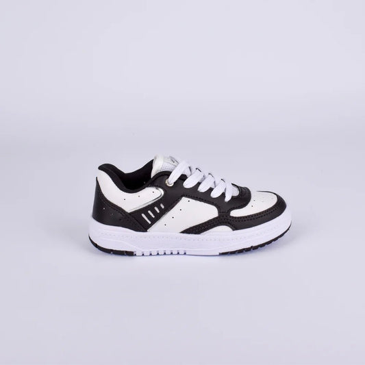 Tênis Infantil Kidy K360 Estilo Streetwear Branco e Preto - Confortável e Moderno - Kidy Calçados - Tênis