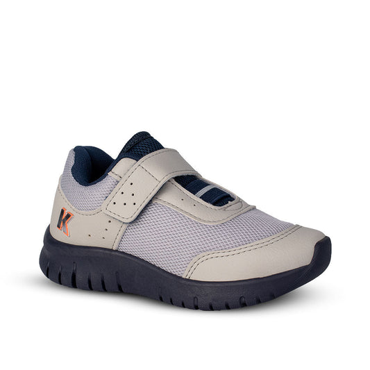 Tênis Infantil Kidy Ultra Flex Cinza e Marinho + Brinquedo - Kidy Calçados - 