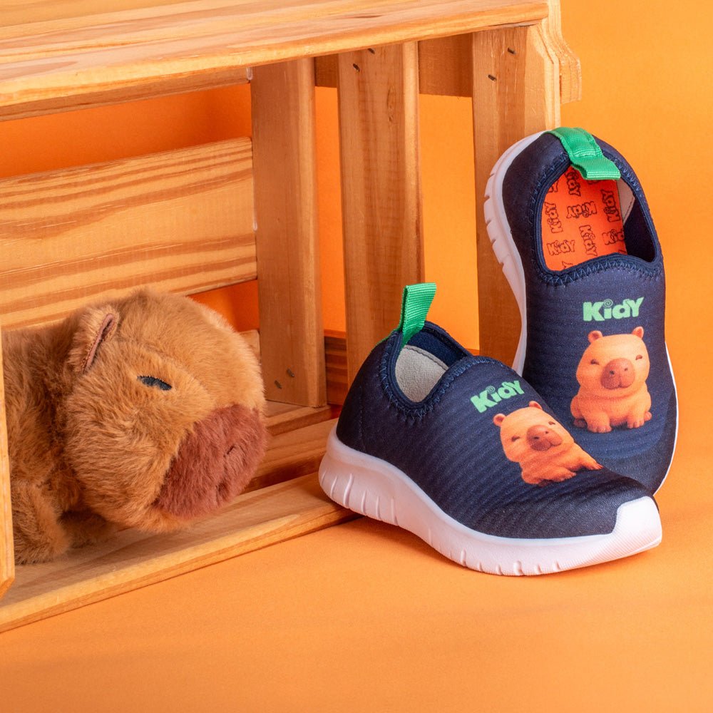 Tênis Infantil Kidy Ultra Flex Marinho e Verde - Kidy Calçados - Tênis