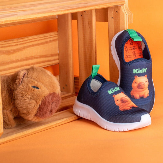 Tênis Infantil Kidy Ultra Flex Marinho e Verde - Kidy Calçados - Tênis