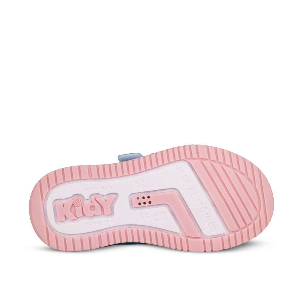 TÊNIS INFANTIL MENINA CASUAL KIDY HAPPY ANIS/NUDE - Kidy Calçados - Tênis