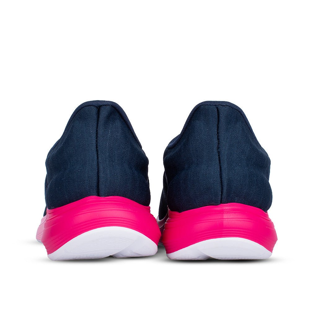 Tênis Infantil Menina K - 360 Kidy Super Leve Marinho Pink e Rosa Sola EVA e Cadarço - Kidy Calçados - 