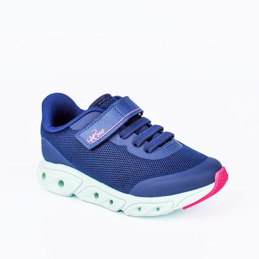 Tênis Infantil Menina K360 Energy Impulso Azul Marinho e Pink - Kidy Calçados - Tênis