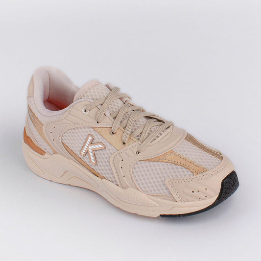 Tênis Infantil Menina K360 Kidy Retro Casual Marfim e Ouro - Kidy Calçados - 