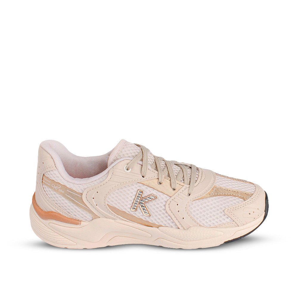 Tênis Infantil Menina K360 Kidy Retro Casual Marfim e Ouro - Kidy Calçados -