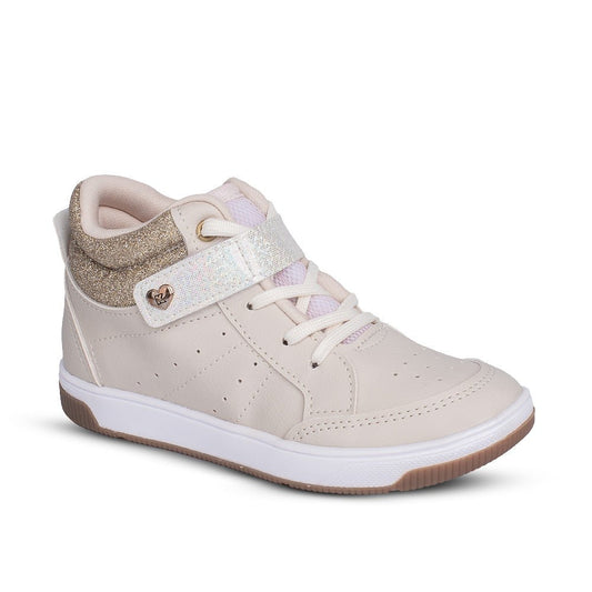 Tênis Infantil Menina Kidy Astral Velcro Duplo Elástico Cano Alto Macio - Kidy Calçados - 