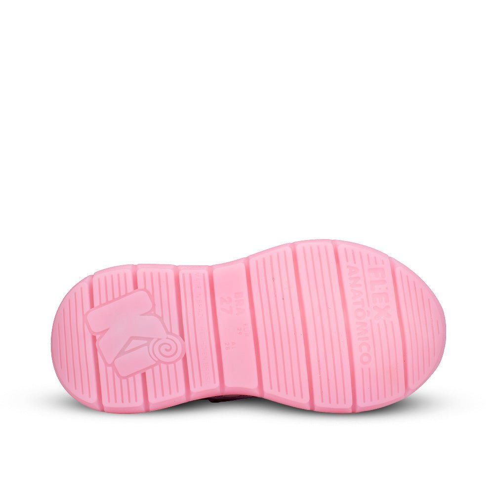 Tênis Infantil Menina Kidy Baby Flex Rosa Unicórnio Brindes - Kidy Calçados - 