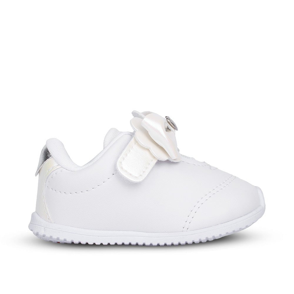 Tênis Infantil Menina Kidy Bebê Casual Branco Holográfico Batizado - Kidy Calçados - 