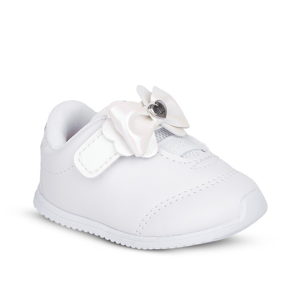 Tênis Infantil Menina Kidy Bebê Casual Branco Holográfico Batizado - Kidy Calçados - 