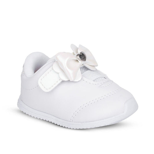 Tênis Infantil Menina Kidy Bebê Casual Branco Holográfico Batizado - Kidy Calçados - 