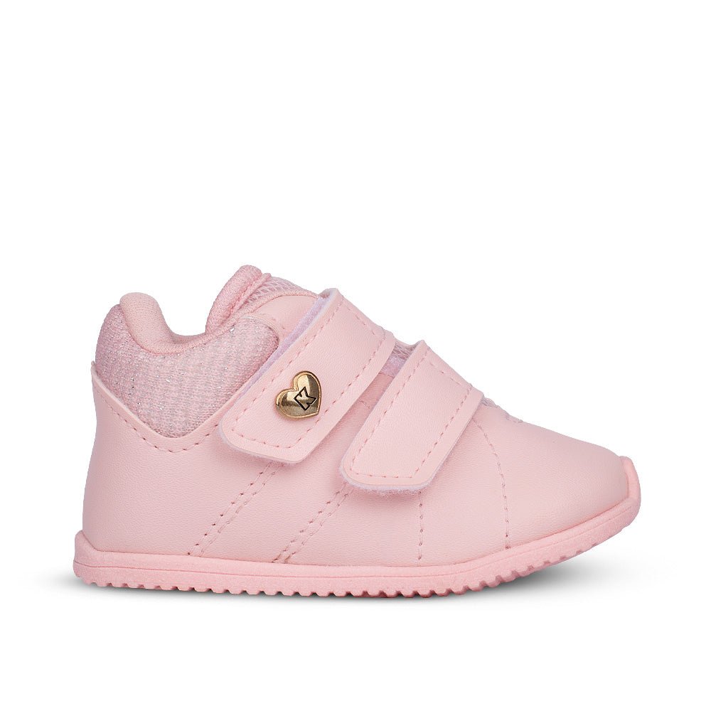 Tênis Infantil Menina Kidy Bebê Casual Nude Primeiros Passos - Kidy Calçados - 