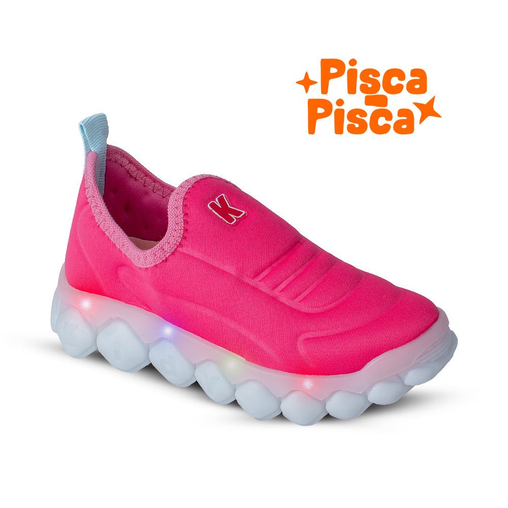 Tênis Infantil Menina Kidy Brinca Flex Luz E Led Anatômica - Kidy Calçados -