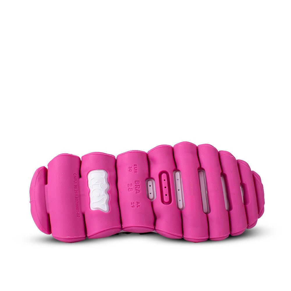 Tênis Infantil Menina Kidy Brinca Flex Ultra Flexível Azul Marinho e Pink - Kidy Calçados - 