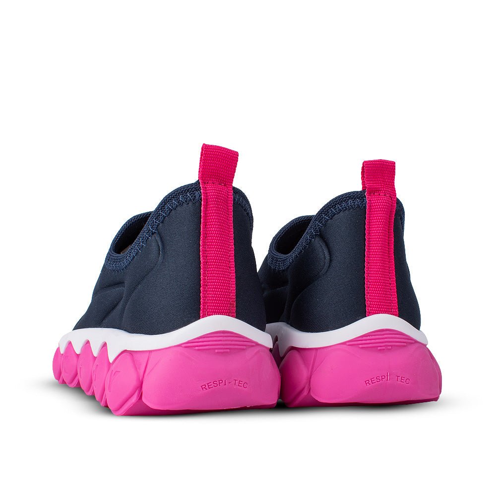 Tênis Infantil Menina Kidy Brinca Flex Ultra Flexível Azul Marinho e Pink - Kidy Calçados - 