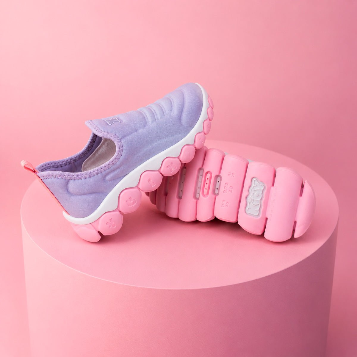Tênis Infantil Menina Kidy Brinca Flex Ultra Flexível Lilás e Rosa - Kidy Calçados - 