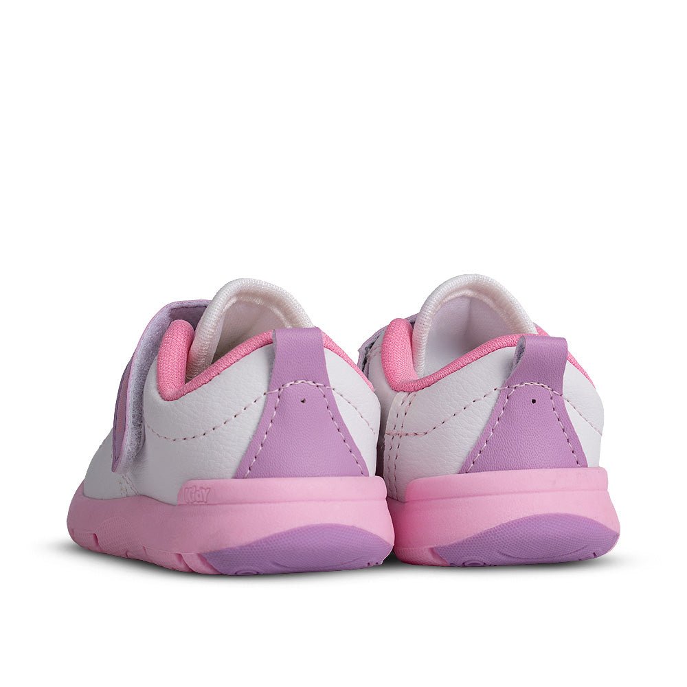 Tênis Infantil Menina Kidy Casual Branco/Rosa Velcro e Unicórnio - Kidy Calçados -