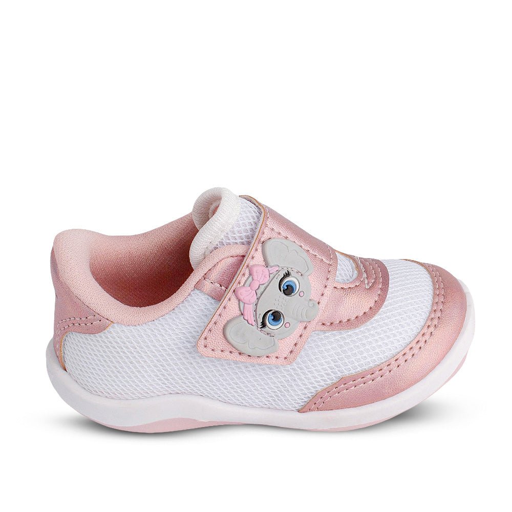 Tênis Infantil Menina Kidy Colors Equilíbrio Branco Delicado Primeiros Passos - Kidy Calçados - Tênis