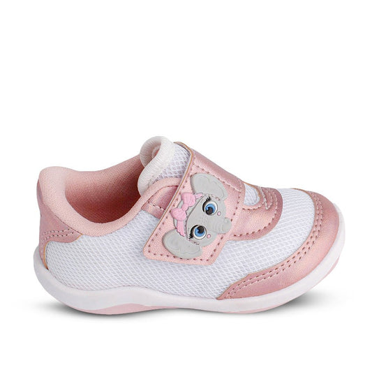 Tênis Infantil Menina Kidy Colors Equilíbrio Branco Delicado Primeiros Passos - Kidy Calçados - Tênis