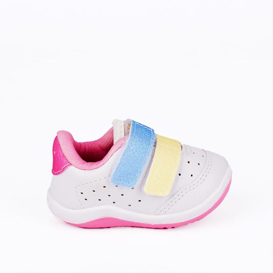 TÊNIS INFANTIL MENINA KIDY COLORS EQUILIBRIO BRANCO/COLORIDO - Kidy Calçados - Tênis