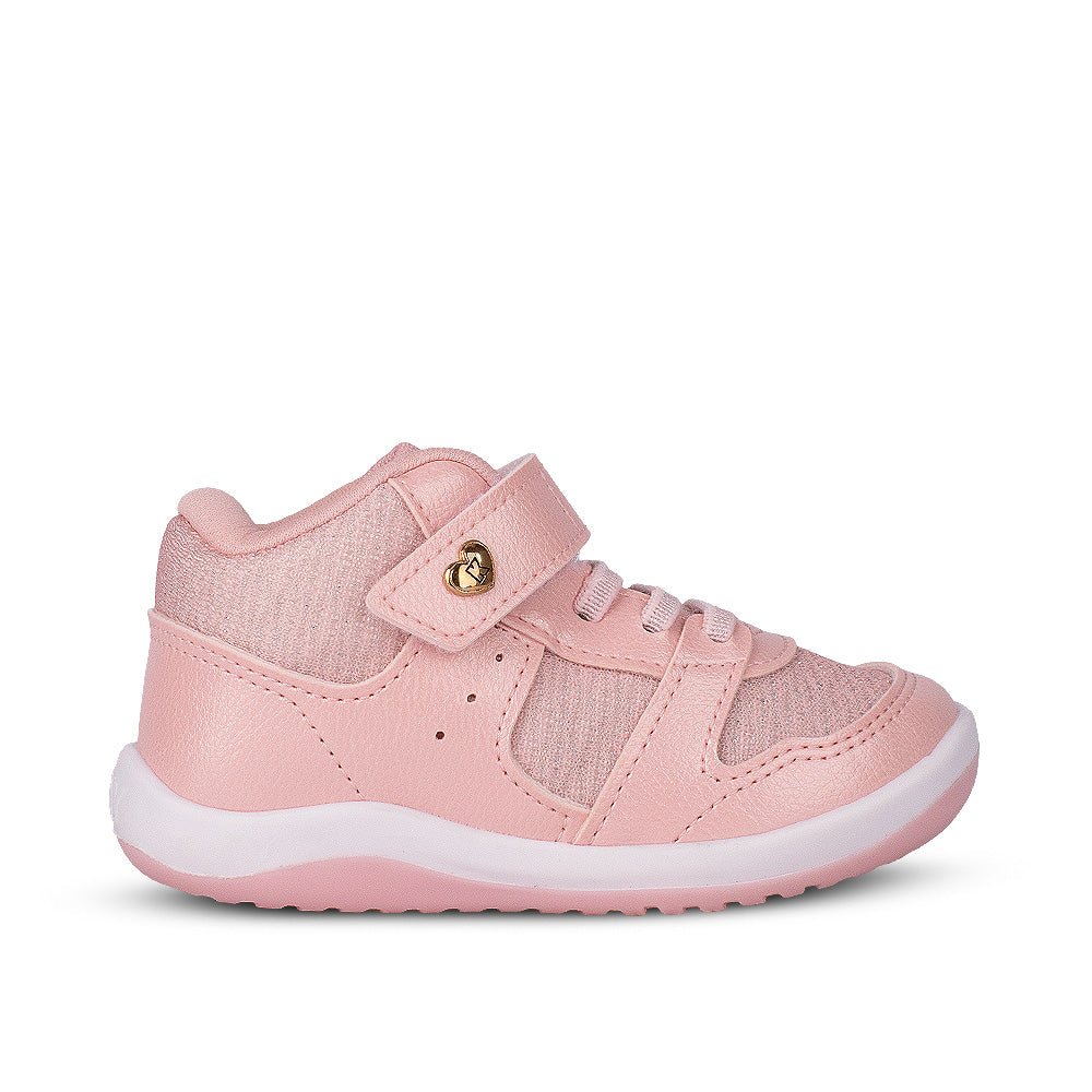 Tênis Infantil Menina Kidy Colors Equilíbrio Nude Primeiros Passos Velcro e Elástico - Kidy Calçados - 