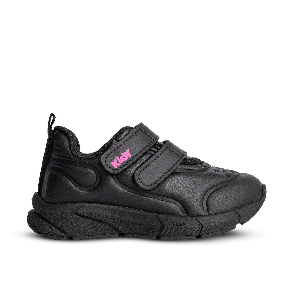 Tênis infantil Menina Kidy Energy Baby Preto Velcro Duplo - Kidy Calçados - Tênis