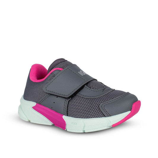 TÊNIS INFANTIL MENINA KIDY ENERGY BABY RESPITEC GRAFITE/VD ACQUA/GLOSS - Kidy Calçados - Tênis