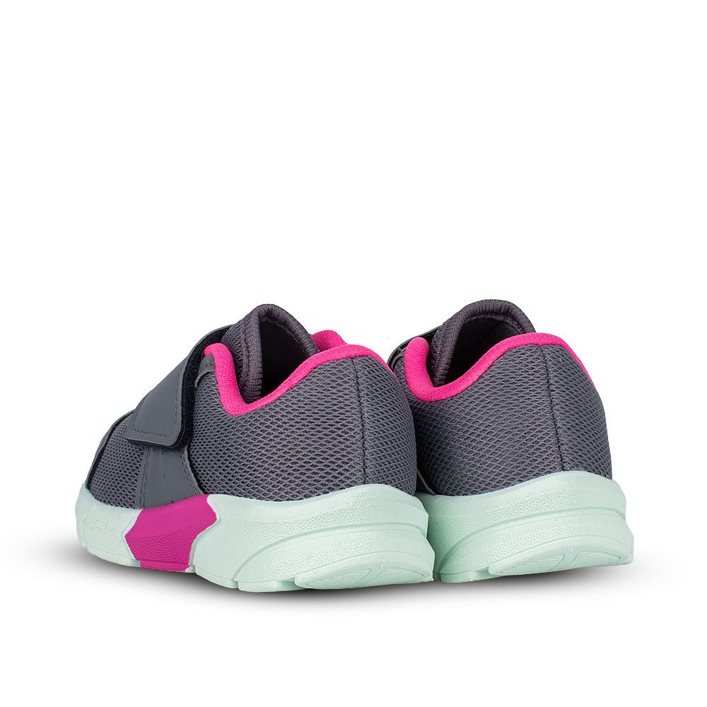 TÊNIS INFANTIL MENINA KIDY ENERGY BABY RESPITEC GRAFITE/VD ACQUA/GLOSS - Kidy Calçados - Tênis