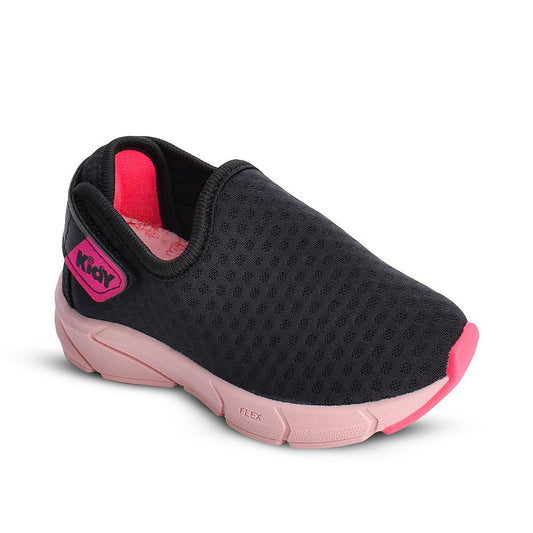 TÊNIS INFANTIL MENINA KIDY ENERGY BABY RESPITEC PRETO/PINK NEON - Kidy Calçados - Tênis