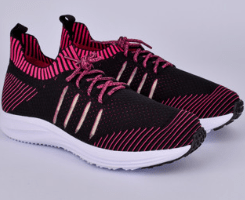 Tênis Infantil Menina Kidy Energy Respitec Preto/Pink Respirável - Kidy Calçados - Tênis