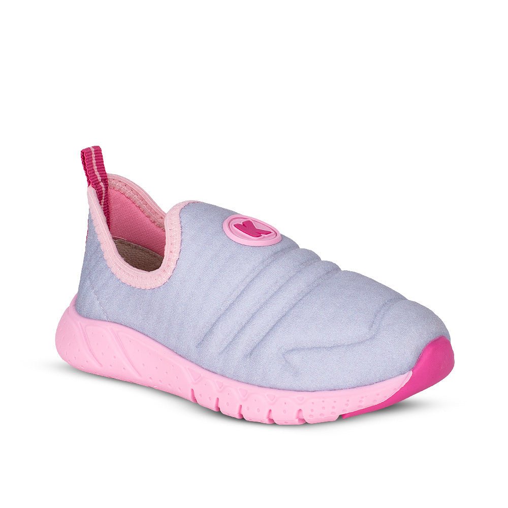 Tênis Infantil Menina Kidy Equilíbrio Cinza/Rosa Primeiros Passos 16 ao 24 - Kidy Calçados - 