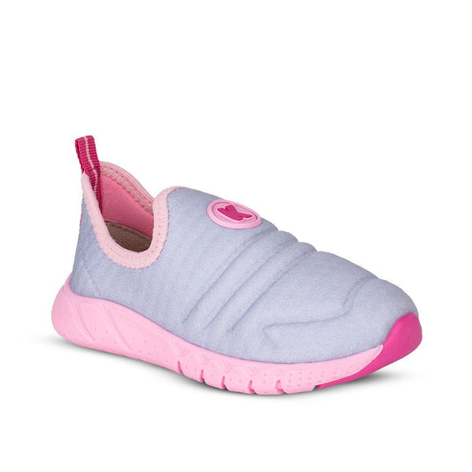 Tênis Infantil Menina Kidy Equilíbrio Cinza/Rosa Primeiros Passos 16 ao 24 - Kidy Calçados - 