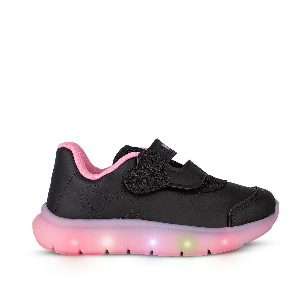 Tênis Infantil Menina Kidy Flex Light Preto Velcro Escolar Anatômico - Kidy Calçados - 