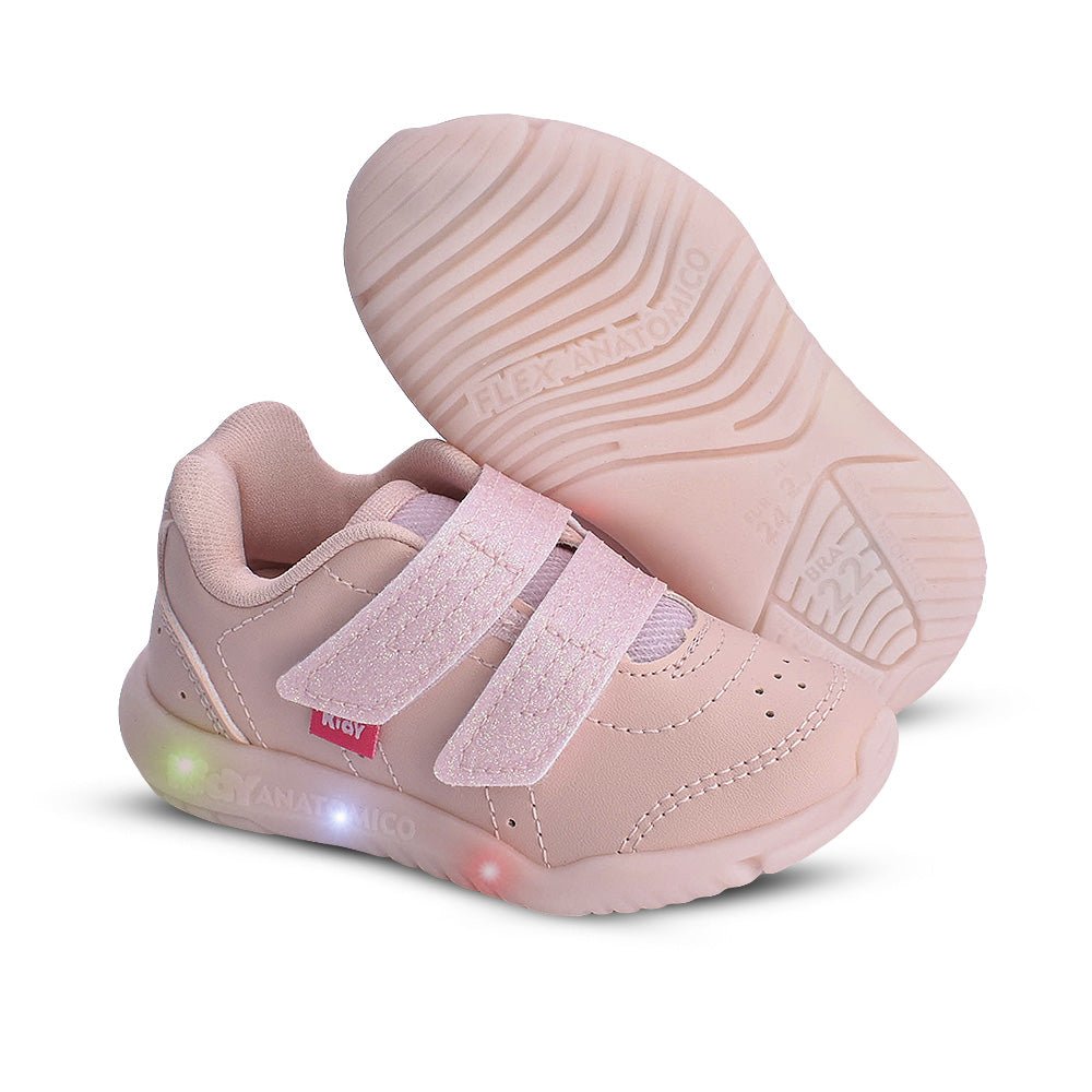 Tênis Infantil Menina Kidy Flex Ligth Nude - Kidy Calçados - Tênis
