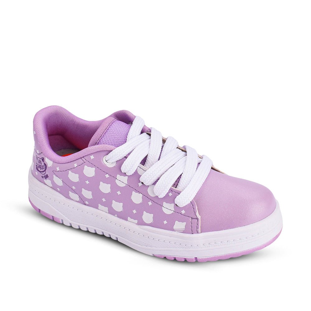Tênis Infantil Menina Kidy Gato Galáctico Lilás Casual - Kidy Calçados - Tênis