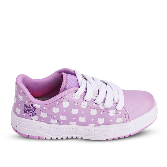 Tênis Infantil Menina Kidy Gato Galáctico Lilás Casual - Kidy Calçados - Tênis