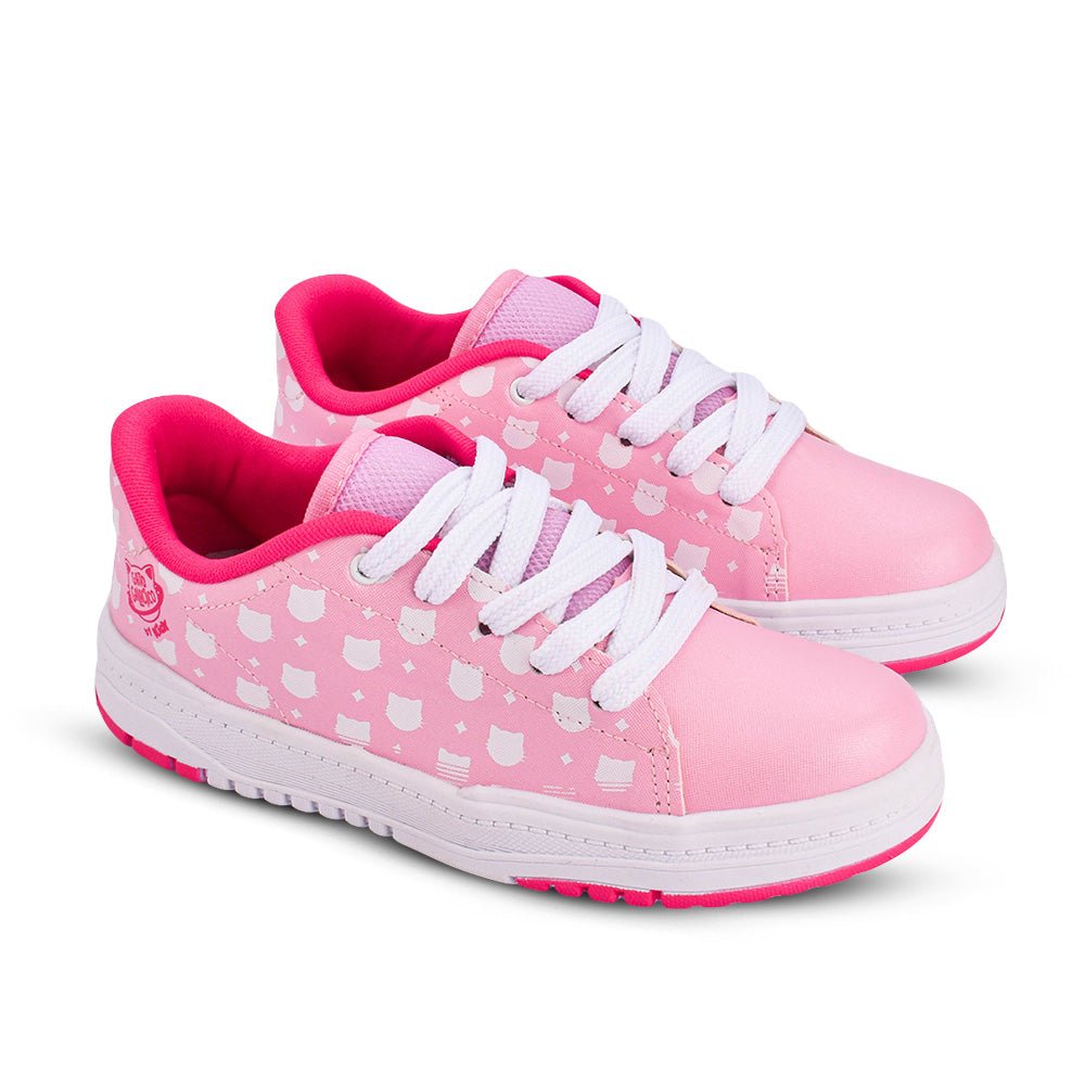Tênis Infantil Menina Kidy Gato Galáctico Rosa Casual - Kidy Calçados - Tênis