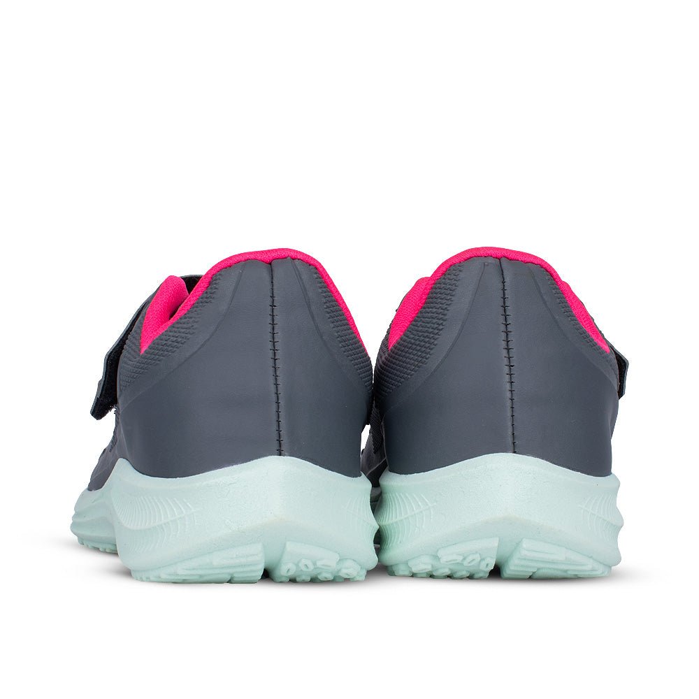 Tênis Infantil Menina Kidy Grafite/Verde Agua Super Conforto Leve - Kidy Calçados - 