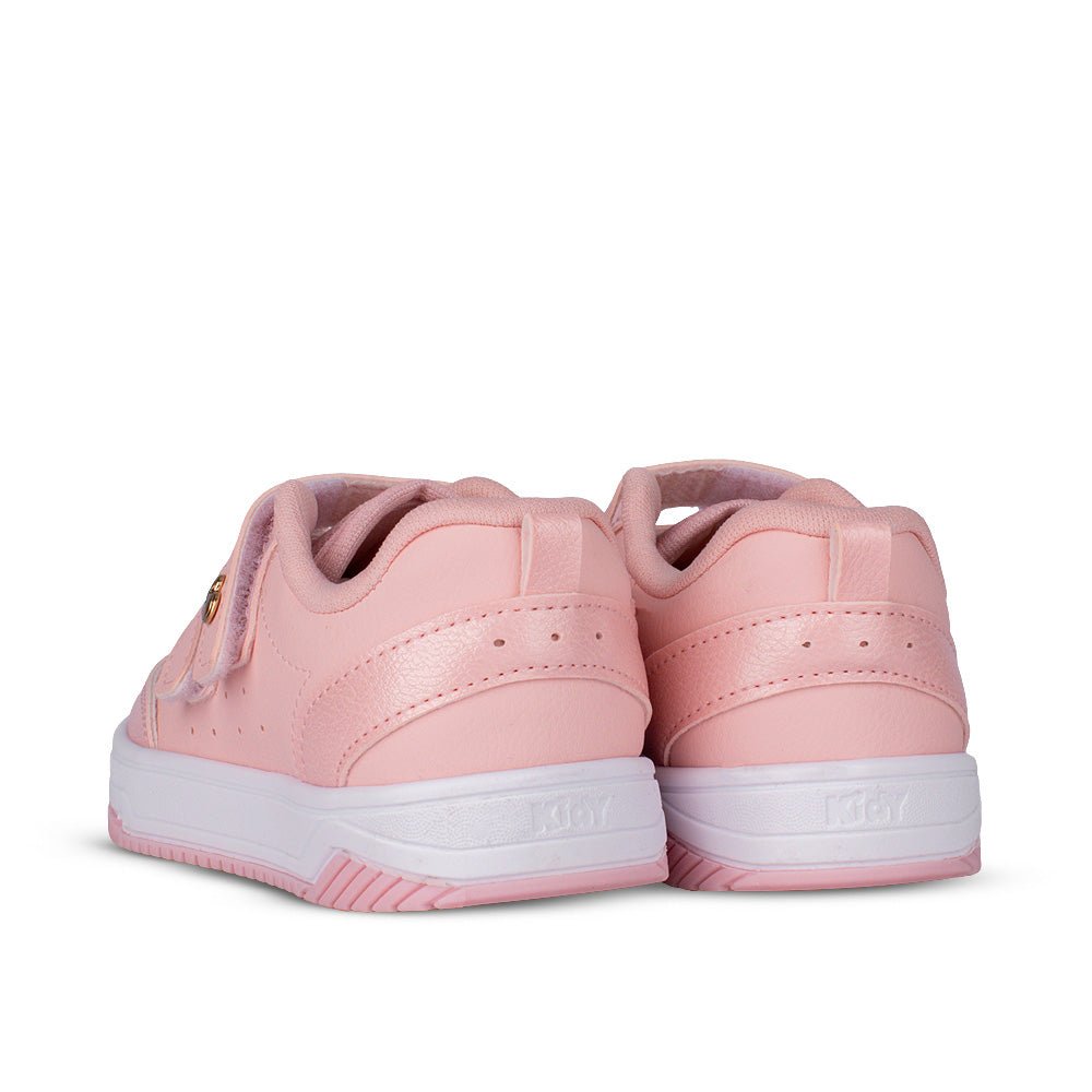 Tênis Infantil Menina Kidy Happy Nude Com Velcro Duplo Confortável e Versátil - Kidy Calçados - 